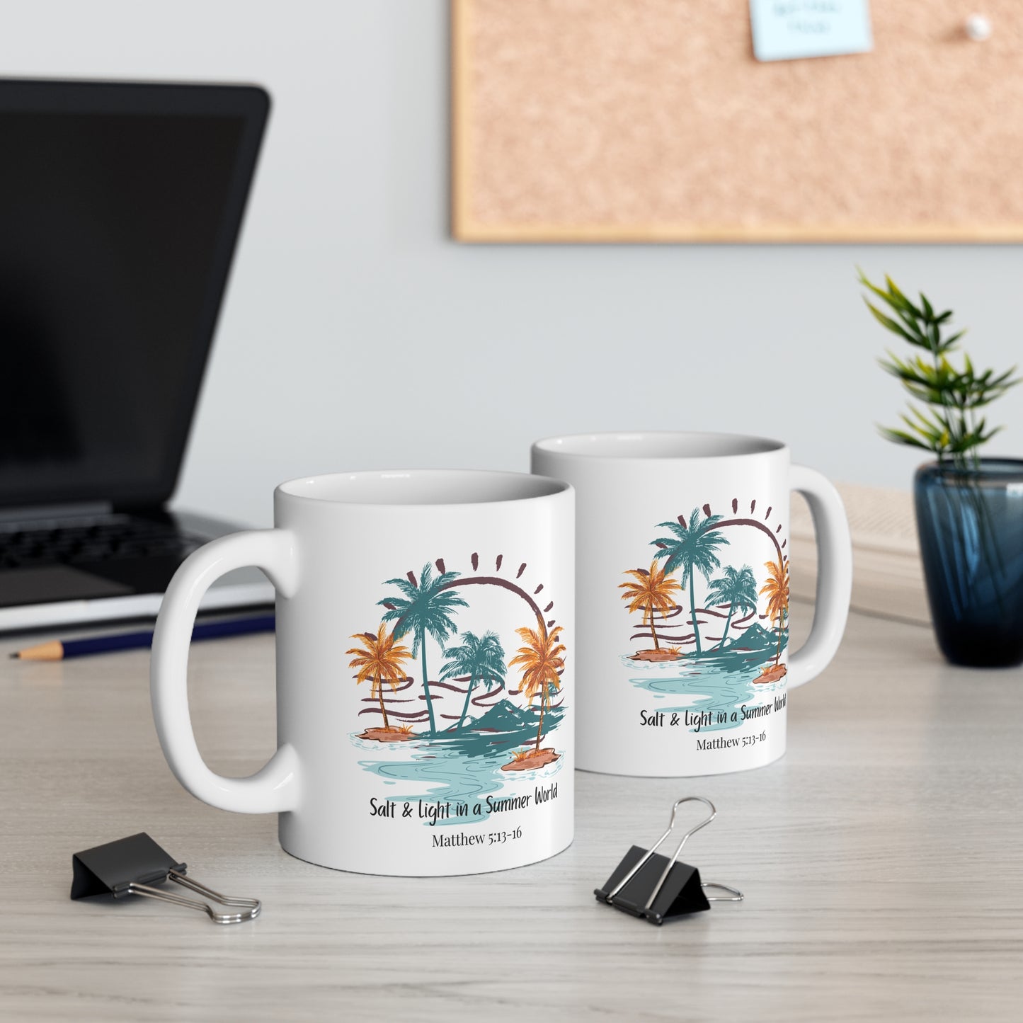 Salt and Light in A Summer World Christian Coffee Mug