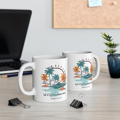 Salt and Light in A Summer World Christian Coffee Mug