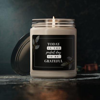 Today is the Perfect Day to Be Grateful Christian Candle