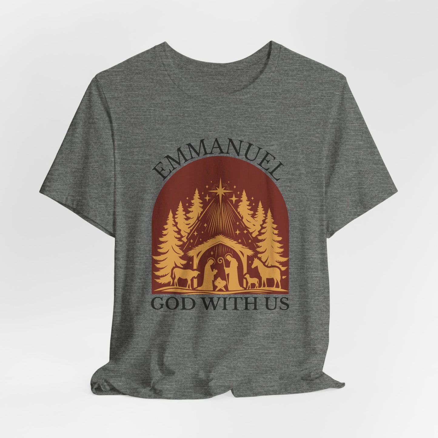 Emmanuel God with Us Christmas T-Shirt