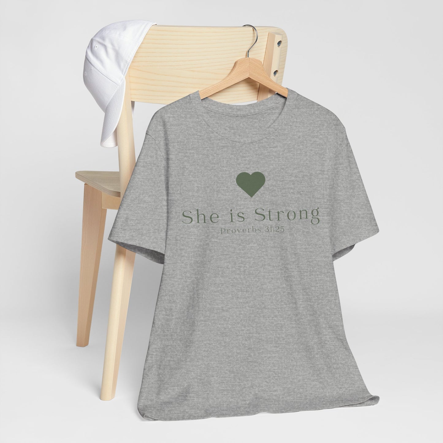 Christian Mom She is Strong Faith Inspired Christian T-Shirt Ideal Religious Gift Ideas for Women