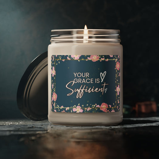 Your Grace is Sufficient Christian Candle