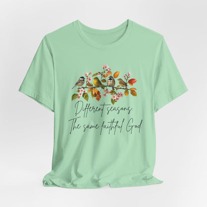Different Season Same Faithful God| Fall Christian Tshirt