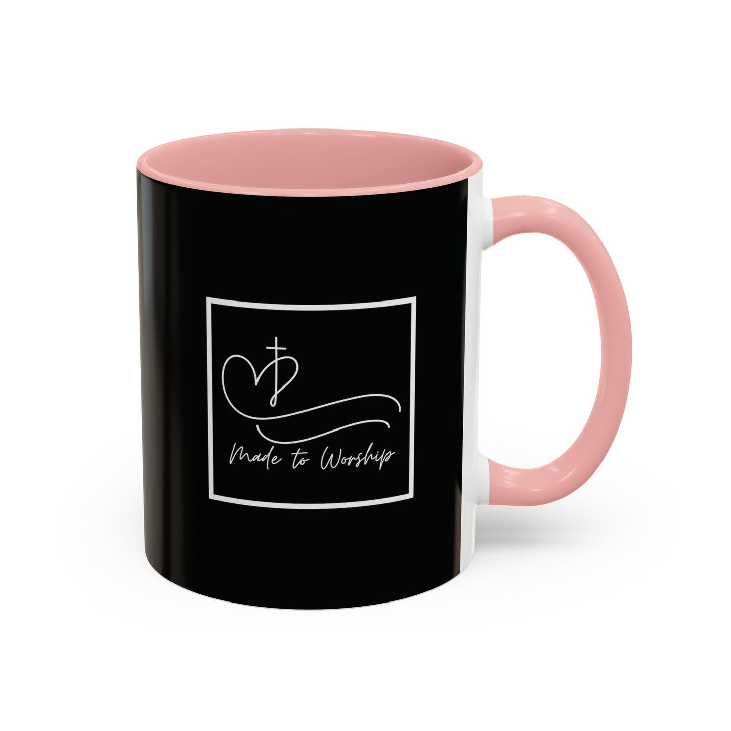 Made to Worship Mug with Bible Verse Christian coffee mugs for Mom Christian Coffee Mug with Inspirational Message Accent Coffee Mug in 11oz Coffee Mug in 15 oz for coffee lovers