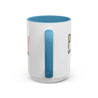 Pray Without Ceasing Christian coffee mug