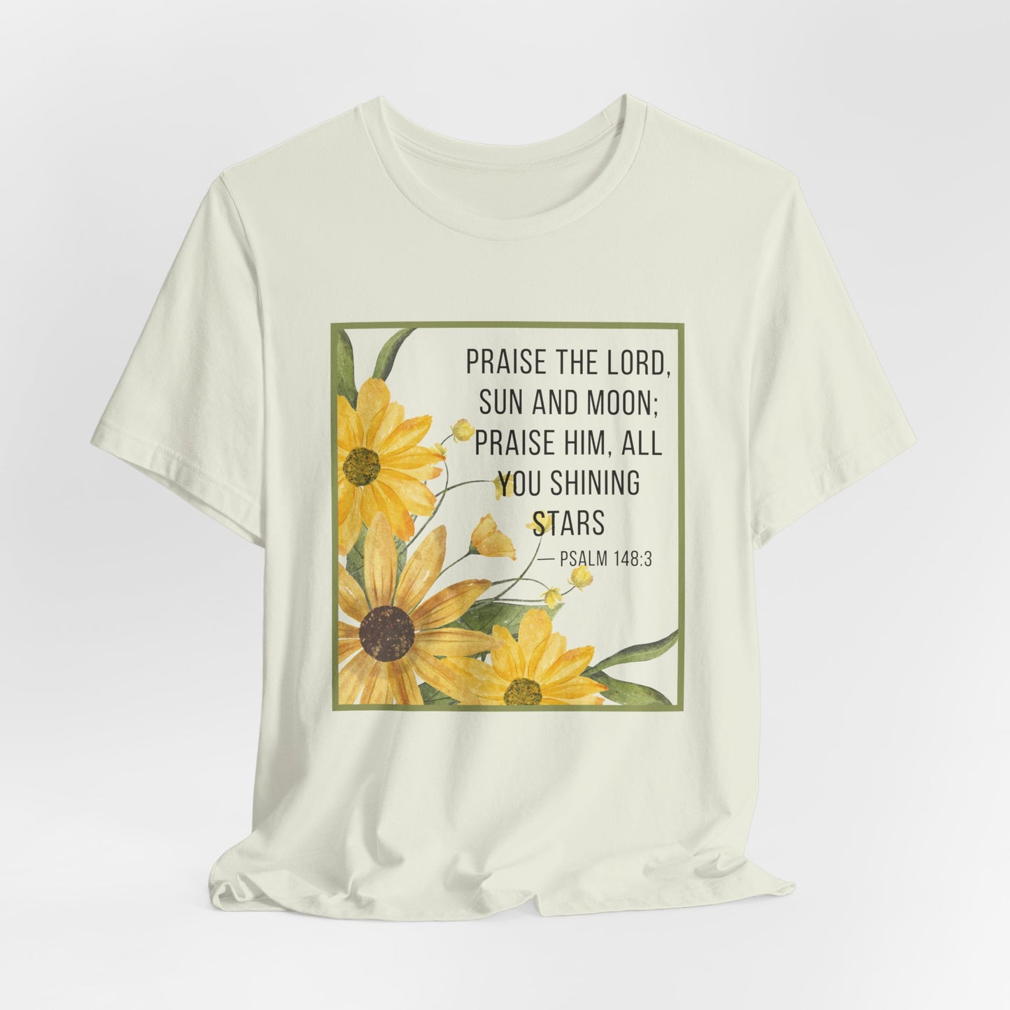 Praise the Lord Sun & Moon Tee | Faith-Inspired Christian Apparel Psalm 143:3