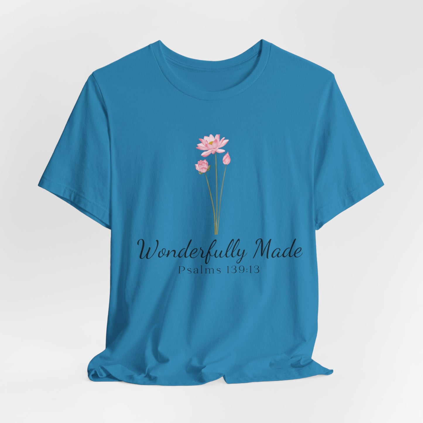 Wonderfully Made Spiritual Clothing for Daily Wear T-Shirt Ideal Christian Gift Ideas for Women