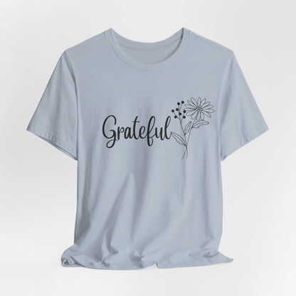 Grateful Inspirational Christian T-Shirt with Religious Graphics Ideal Religious Gift Ideas for Women