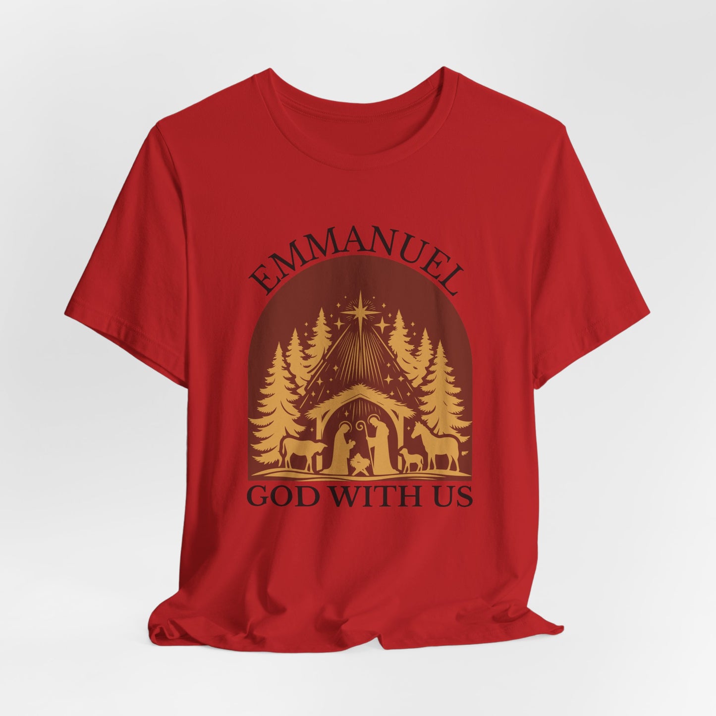 Emmanuel God with Us Christmas T-Shirt