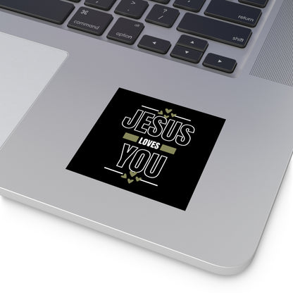 Christian Stickers, Jesus Loves You Sticker, Notebook Stickers, Christian Vinyl Sticker, Christian Decal for Water Bottle,