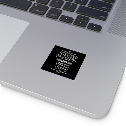 Christian Stickers, Jesus Loves You Sticker, Notebook Stickers, Christian Vinyl Sticker, Christian Decal for Water Bottle,
