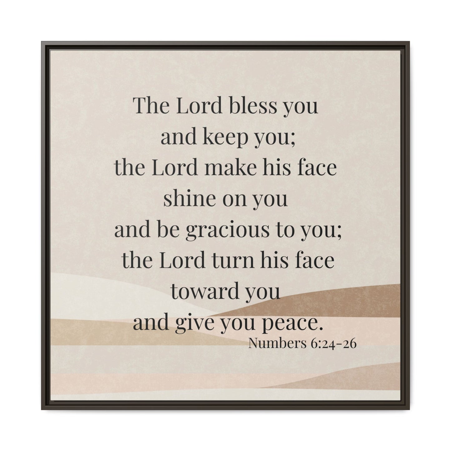 The Lord Bless You Framed Wall Art for Inspiration, Christian Home Decor, Motivational Print, Gift Idea, Faith Inspired Decor