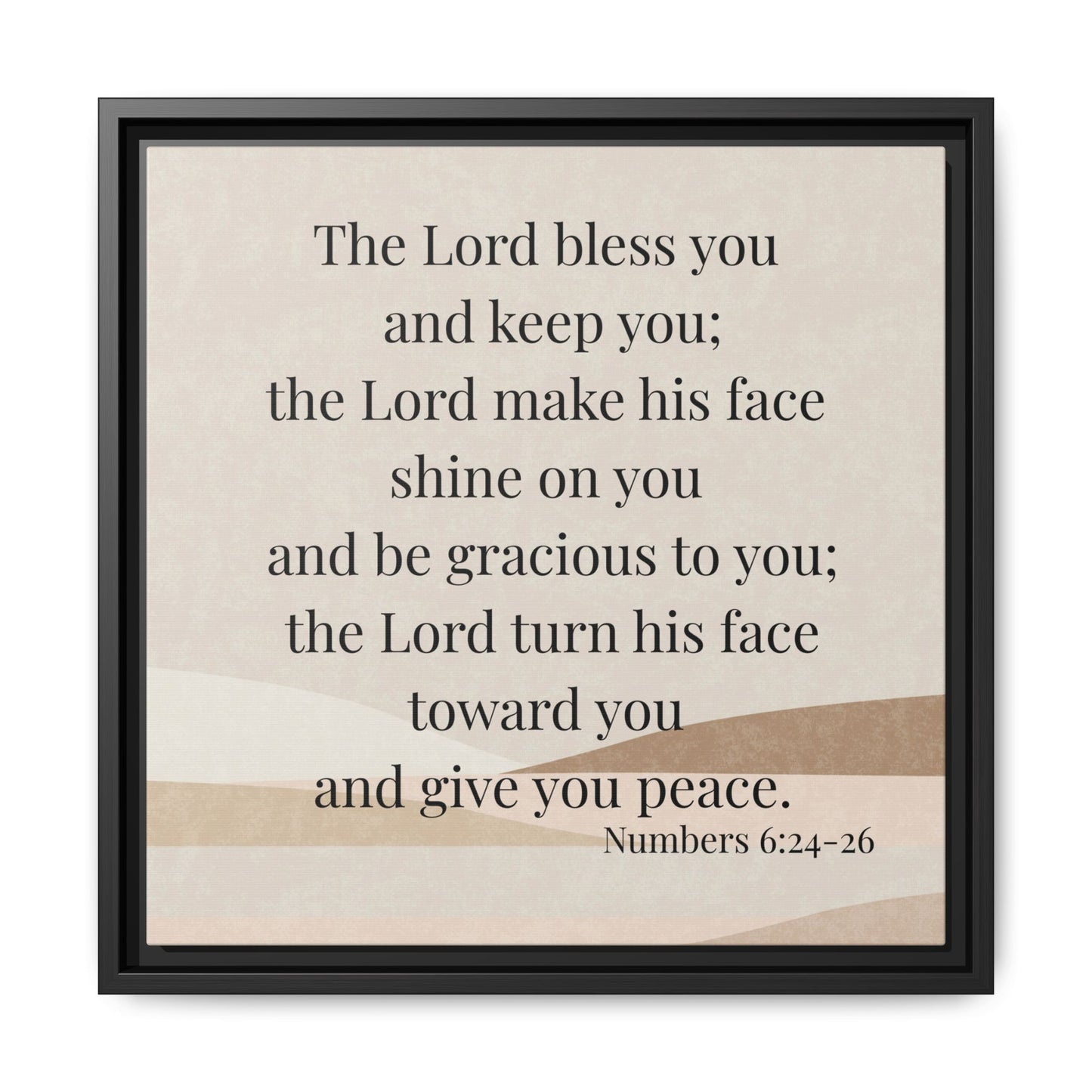 The Lord Bless You Framed Wall Art for Inspiration, Christian Home Decor, Motivational Print, Gift Idea, Faith Inspired Decor
