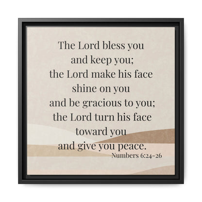 The Lord Bless You Framed Wall Art for Inspiration, Christian Home Decor, Motivational Print, Gift Idea, Faith Inspired Decor