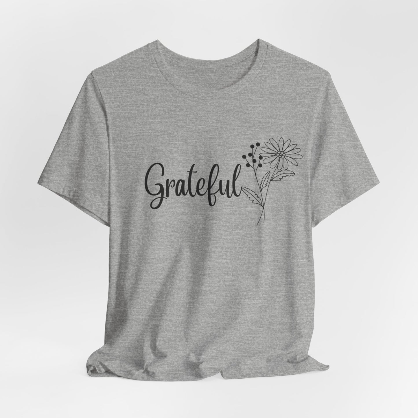 Grateful Inspirational Christian T-Shirt with Religious Graphics Ideal Religious Gift Ideas for Women