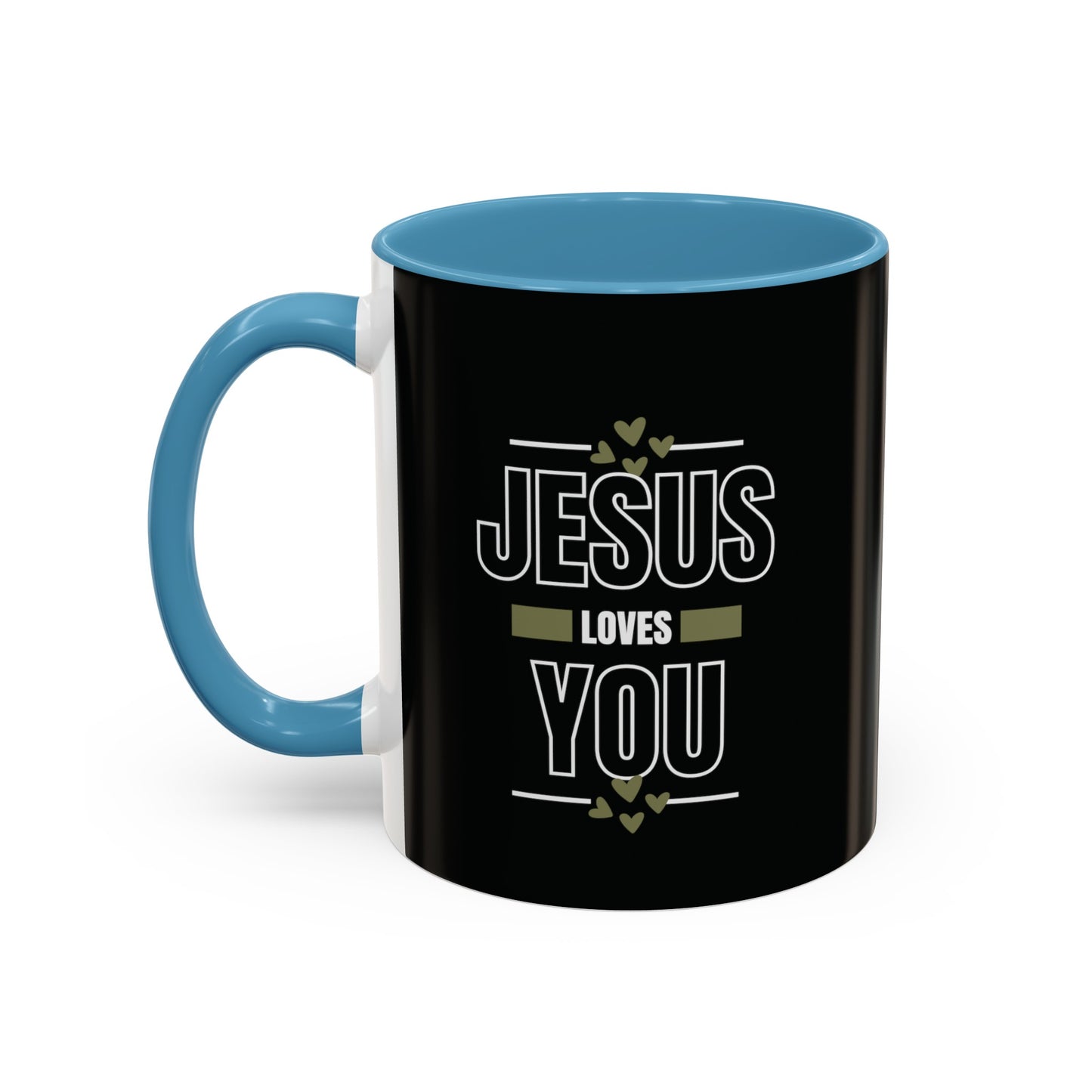 Jesus Loves You Mug with Bible Verse Christian coffee mugs for Mom Christian Coffee Mug with Inspirational Message Accent Coffee Mug in 11oz Coffee Mug in 15 oz for coffee lovers