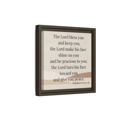 The Lord Bless You Framed Wall Art for Inspiration, Christian Home Decor, Motivational Print, Gift Idea, Faith Inspired Decor