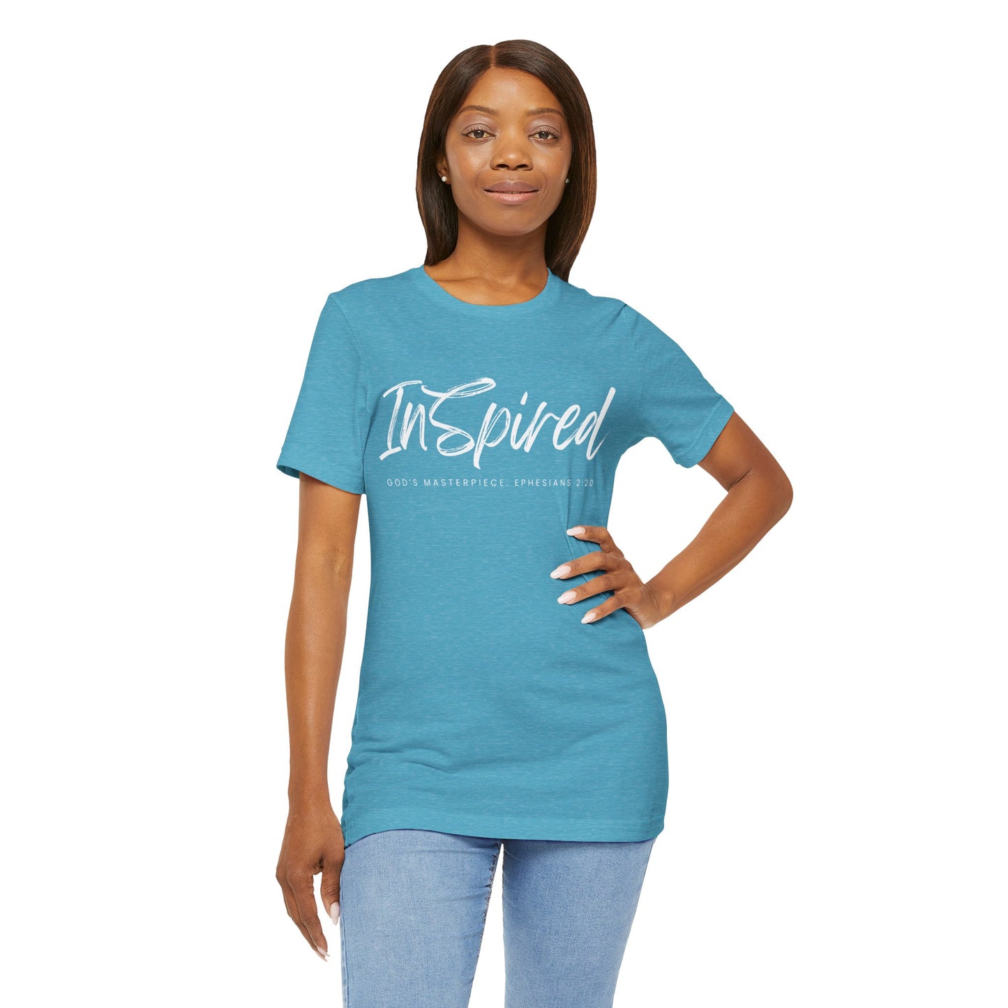 Inspired God's Masterpiece T Shirt Faith-Inspired Apparel for Men and Women Featuring Inspirational Quotes with Religious Graphics Ideal Religious Gift Ideas for Women