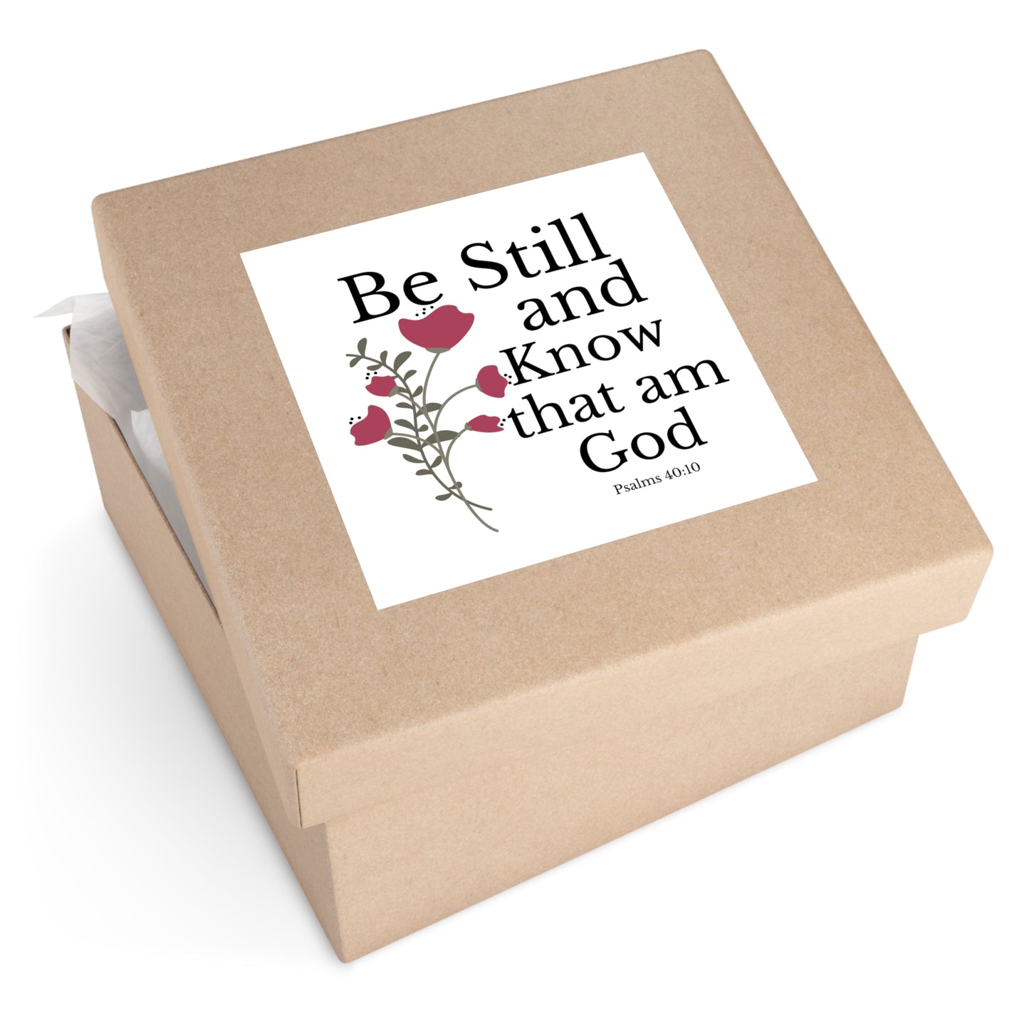 Christian Stickers, Be Still and Know that I am God, Devotional Journal Sticker, Christian Vinyl Sticker