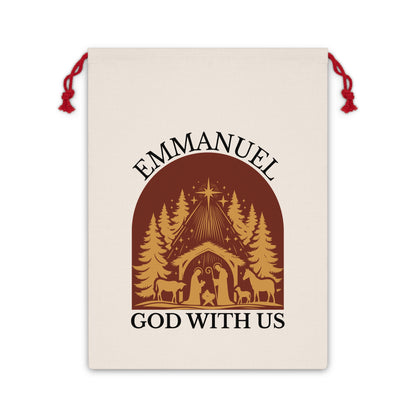 Emmanuel God with us, Christian Christmas Gift Bag