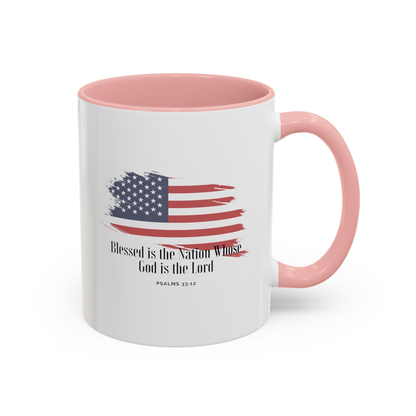 American flag Mug with Bible Verse Christian coffee mugs for Mom Christian Coffee Mug with Bless America Inspirational Message Coffee Mug in 11oz Coffee Mug in 15 oz for coffee lovers