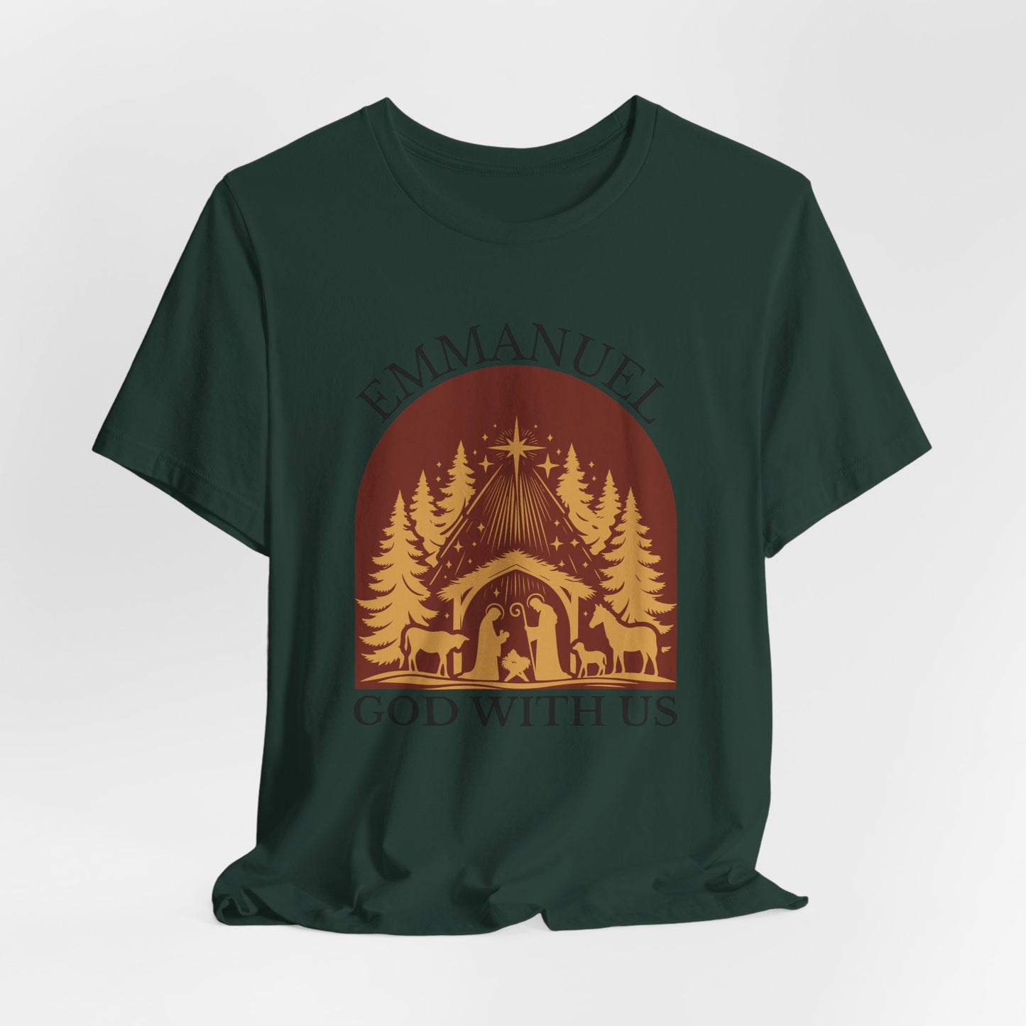 Emmanuel God with Us Christmas T-Shirt