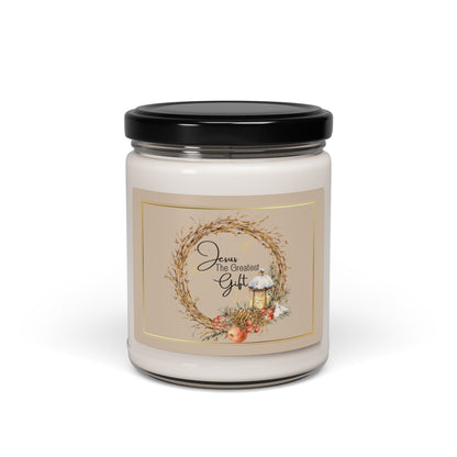 Jesus the Greatest Gift Christian Candle
