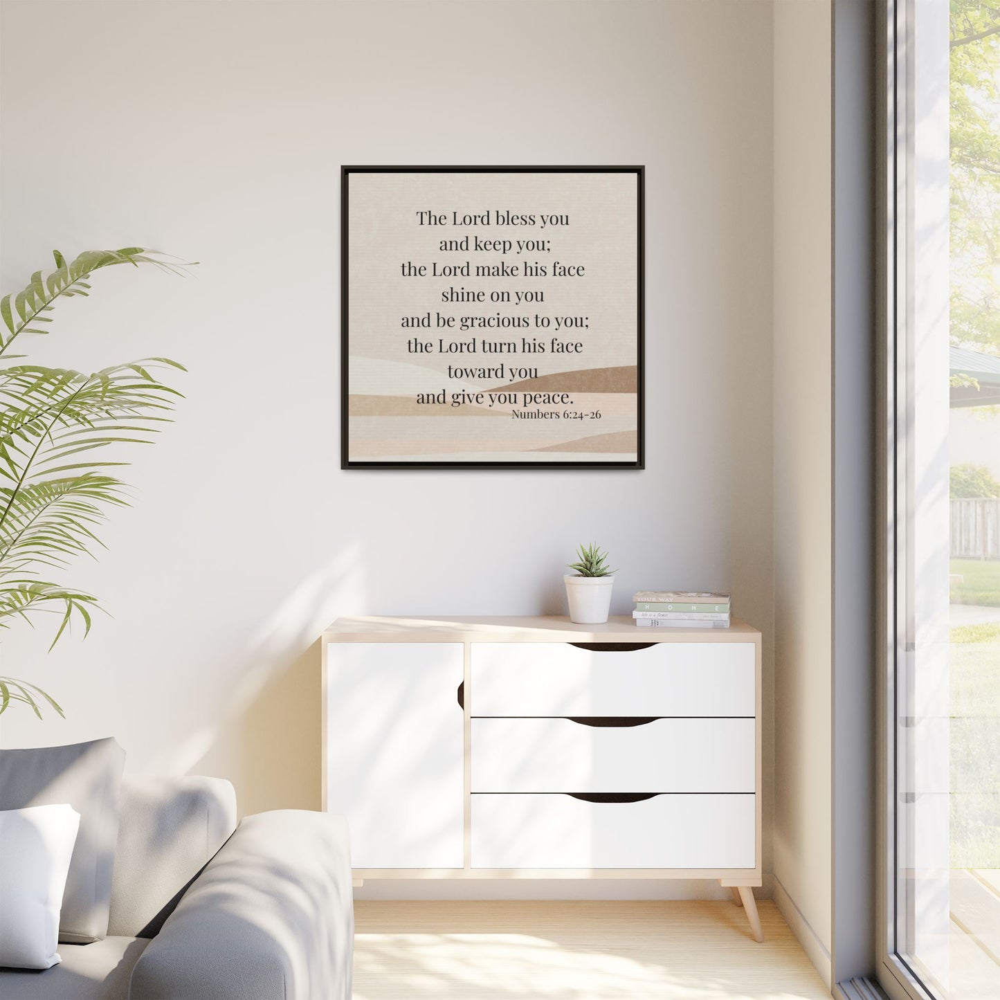 The Lord Bless You Framed Wall Art for Inspiration, Christian Home Decor, Motivational Print, Gift Idea, Faith Inspired Decor