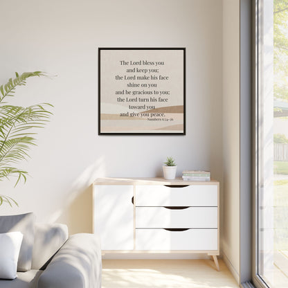 The Lord Bless You Framed Wall Art for Inspiration, Christian Home Decor, Motivational Print, Gift Idea, Faith Inspired Decor