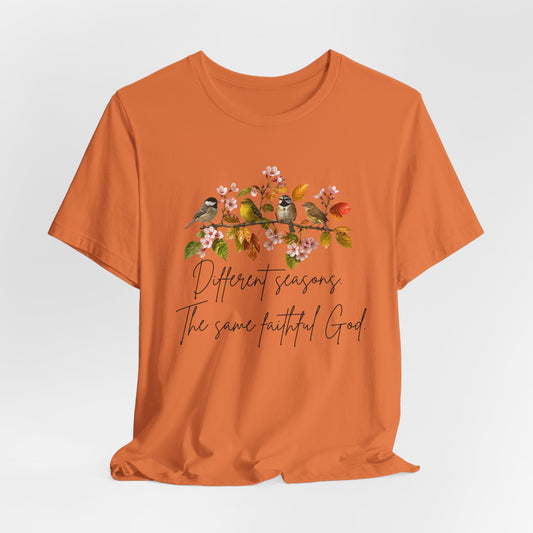 Different Season Same Faithful God| Fall Christian Tshirt