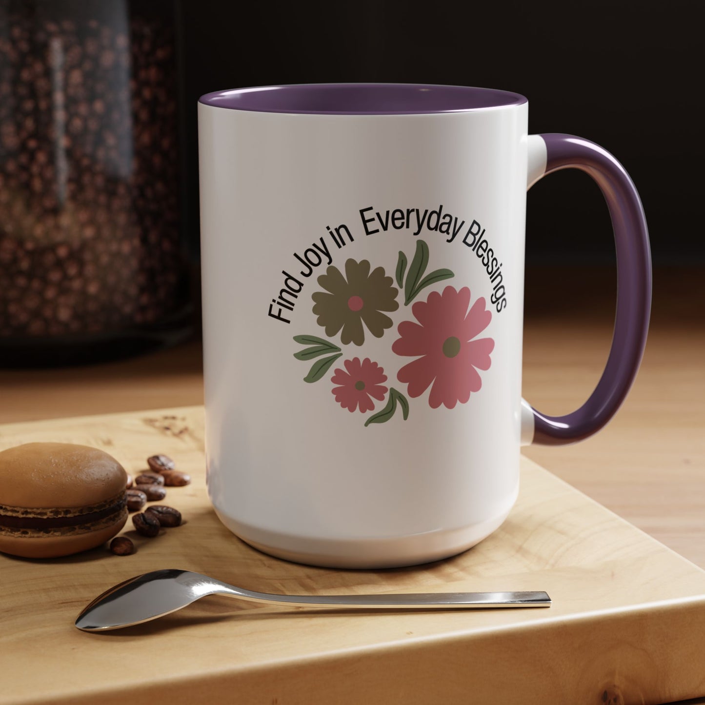 Find Joy in Everyday Blessing Christian coffee mug