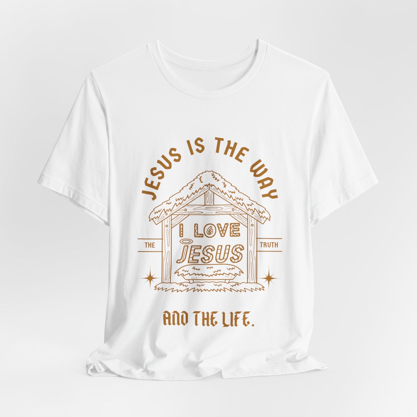 Jesus is the Way Inspirational Christian T-Shirt with Religious Graphics Ideal Religious Gift Ideas for men and Women.