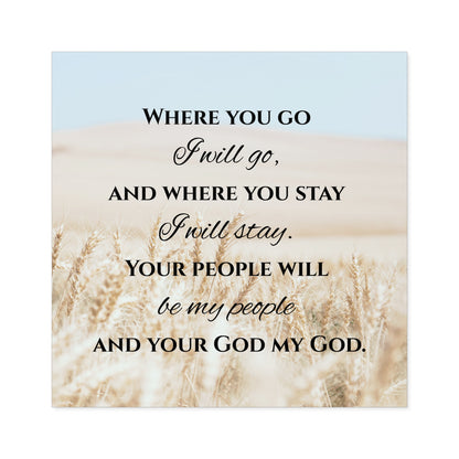 Where You Go I Will Go Sticker, Christian Stickers, Devotional Journal Sticker, Christian Vinyl Sticker, Bible Study Sticker