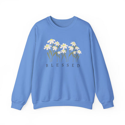 Blessed Sweatshirt Cozy Christian Sweatshirt Inspirational Women Sweatshirt