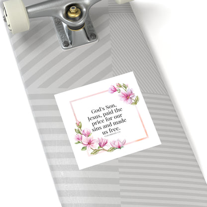 Christian Stickers, Jesus Paid The Price Sticker, Devotional Journal Sticker, Christian Vinyl Sticker