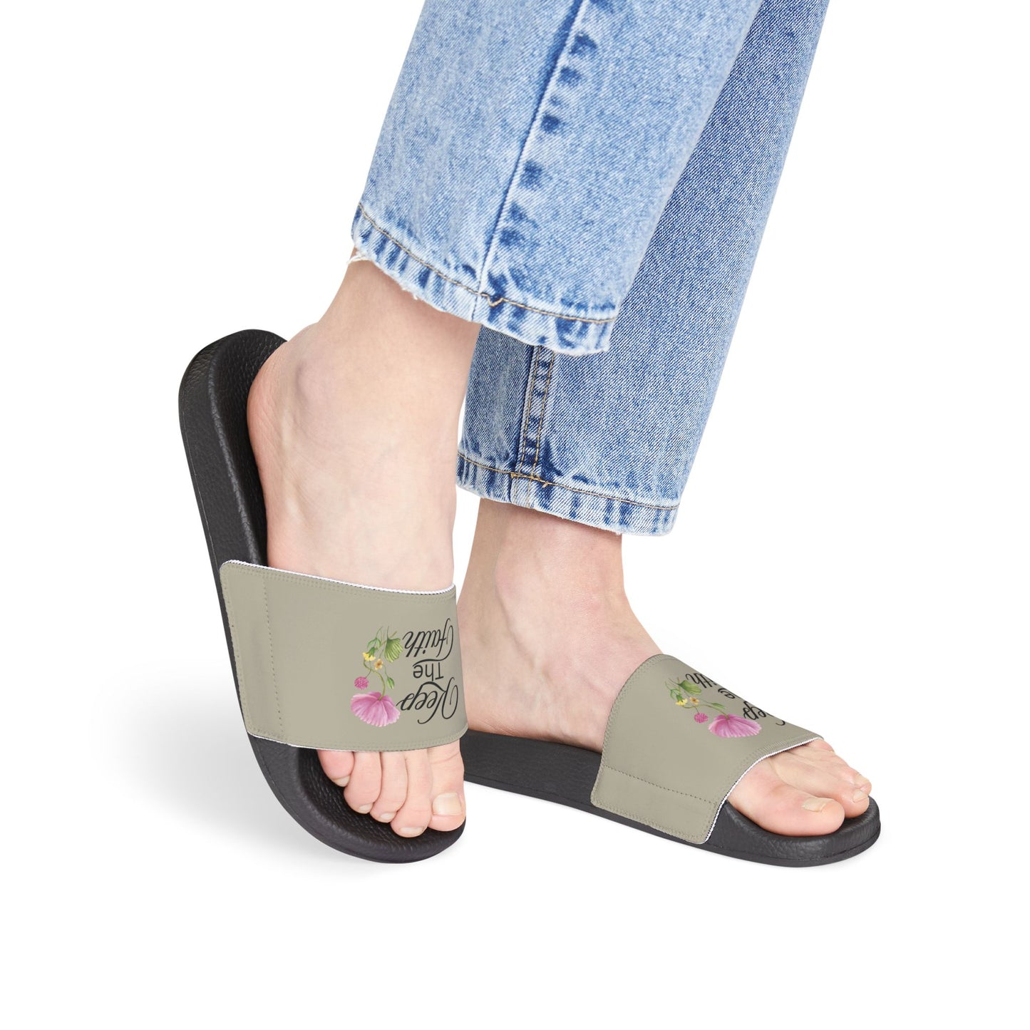 Keep The Faith Christian Women's Removable Strap Sandals