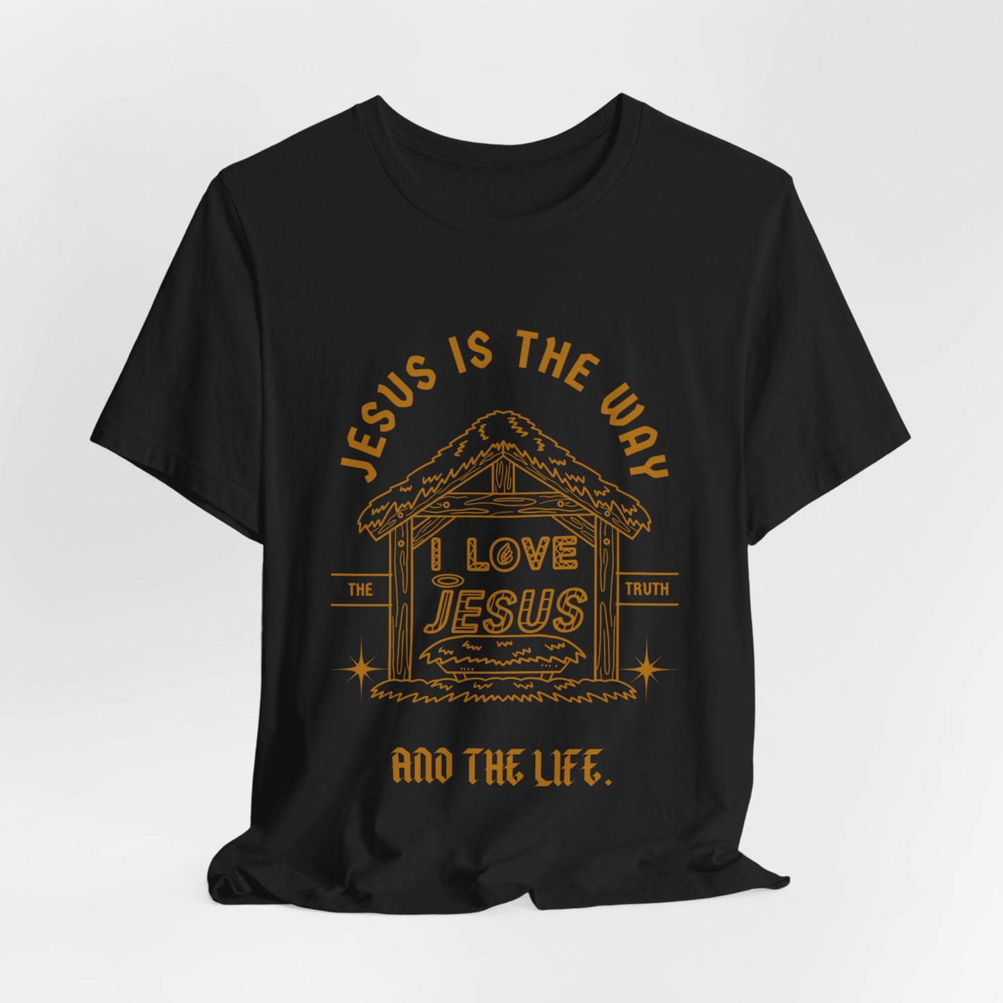 Jesus is the Way Inspirational Christian T-Shirt with Religious Graphics Ideal Religious Gift Ideas for men and Women.