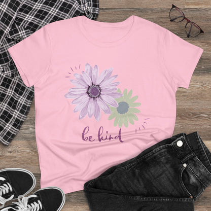 Be Kind Women's Midweight Cotton Tshirt