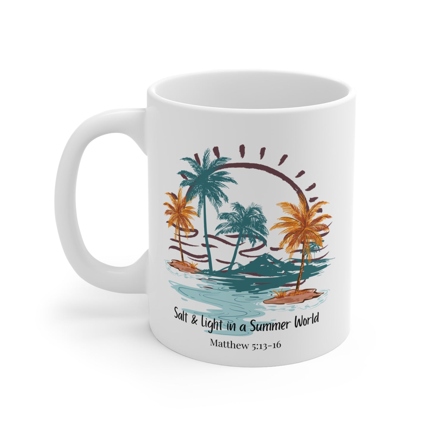 Salt and Light in A Summer World Christian Coffee Mug
