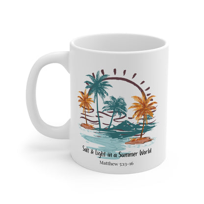 Salt and Light in A Summer World Christian Coffee Mug