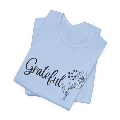 Grateful Inspirational Christian T-Shirt with Religious Graphics Ideal Religious Gift Ideas for Women