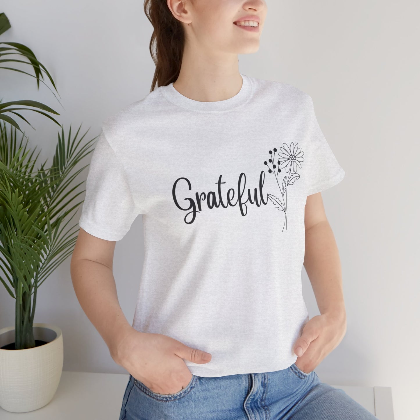 Grateful Inspirational Christian T-Shirt with Religious Graphics Ideal Religious Gift Ideas for Women