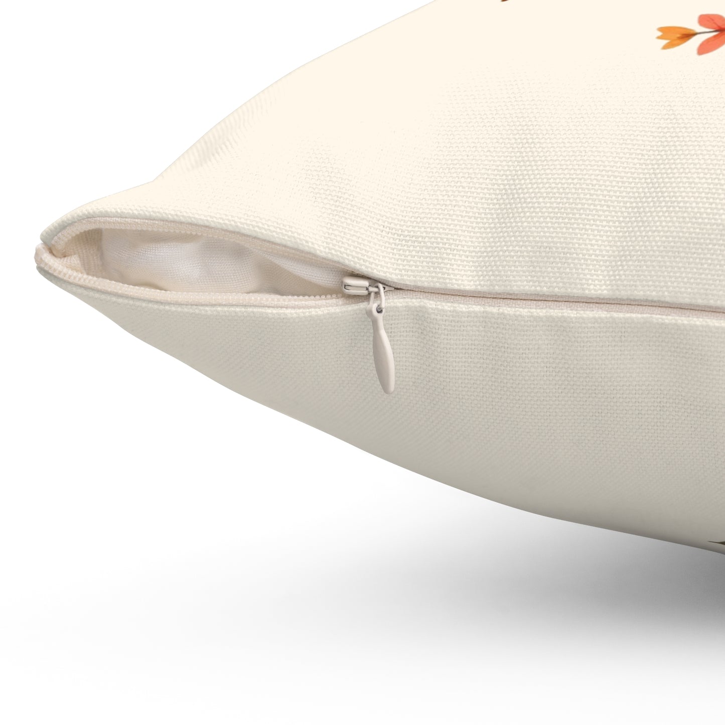 Thankful for His Grace Pillow, Christian Pillow,  Spun Polyester Square Pillow, Decorative Thanksgiving Pillow