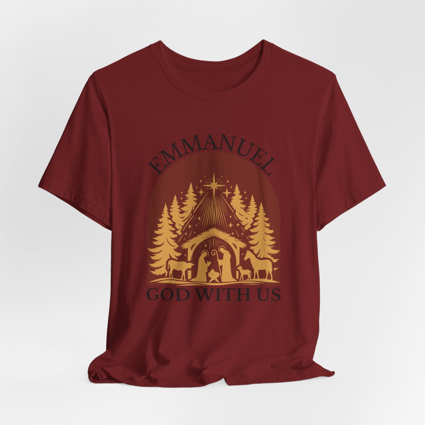 Emmanuel God with Us Christmas T-Shirt