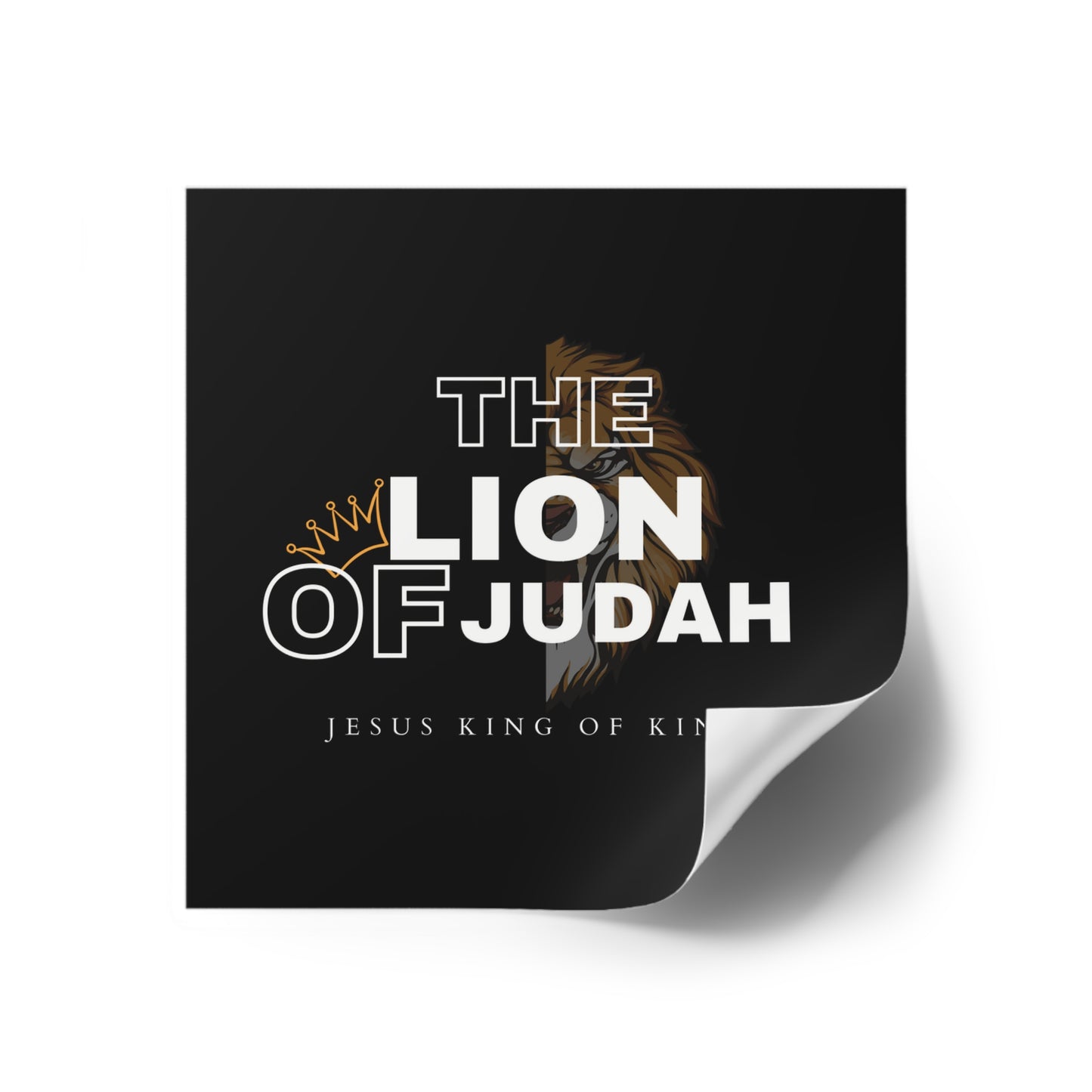 Christian Stickers, The Lion of Judah, Devotional Journal Sticker, Christian Vinyl Sticker