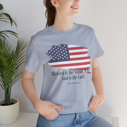 Christian shirts with American flag with Comfortable USA Flag TShirt Ideal Christian Gift Idea for Women.