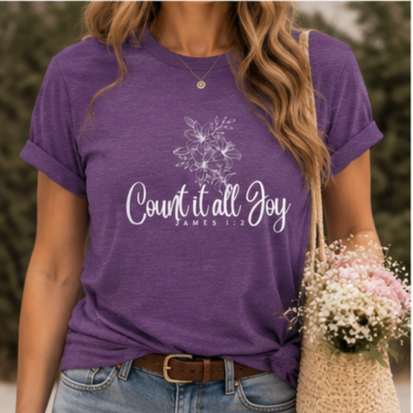 County It All Joy Minimalist Christian Tshirt