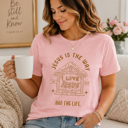 Jesus is the Way Inspirational Christian TShirt