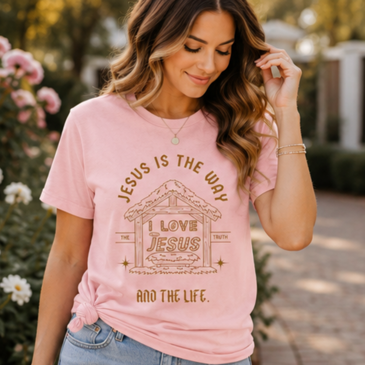Jesus is the Way Inspirational Christian TShirt