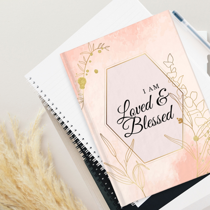 Loved and Blessed Christian Inspired Journal - Ruled Line